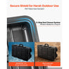 VEVOR Weatherproof Hard Case 31.5 x 20.47 x 12.2 in All Weather Waterproof, For Audio Gear and Outdoor Tools, Heavy Duty Protective Dry Box with Reinforced Latches, Retractable Handle, IP67, Black