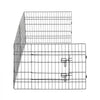 VEVOR Dog Playpen 24 Inch 4 Panels Foldable Exercise Pen with Bottom Pad, Indoor Metal Pet Fence with Door, Heavy Duty Puppy Crate Kennel, Pet Playpen for Dogs, Cats, and Other Small Animals, Black