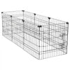 VEVOR Dog Playpen 24 Inch 8 Panels Foldable Exercise Pen with Top Cover, Indoor Metal Pet Fence with Door, Heavy Duty Puppy Crate Kennel, Pet Playpen for Dogs, Cats, and Other Small Animals, Black