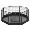 VEVOR Dog Playpen 24 Inch 8 Panels Foldable Exercise Pen with Bottom Pad, Indoor Metal Pet Fence with Door, Heavy Duty Puppy Crate Kennel, Pet Playpen for Dogs, Cats, and Other Small Animals, Black