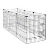 VEVOR Dog Playpen 30 Inch 8 Panels Exercise Pen with Top Cover & Bottom Pad, Indoor Foldable Metal Pet Fence with Door, Heavy Duty Puppy Crate Kennel Pen for Dogs, Cats, and Other Small Animals, Black