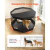 VEVOR Dog Playpen 36 Inch 8 Panels Exercise Pen with Top Cover & Bottom Pad, Indoor Foldable Metal Pet Fence with Door, Heavy Duty Puppy Crate Kennel Pen for Dogs, Cats, and Other Small Animals, Black