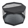 VEVOR Dog Playpen 36 Inch 8 Panels Exercise Pen with Top Cover & Bottom Pad, Indoor Foldable Metal Pet Fence with Door, Heavy Duty Puppy Crate Kennel Pen for Dogs, Cats, and Other Small Animals, Black
