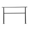 VEVOR Outdoor Handrails for Steps, 4-5 Step Stair Rail Kit, Black Square Tube with Horizontal Bar, Carbon Steel Support Rails for Seniors, Concrete & Deck Stairs, Easy Installation