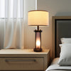 VEVOR Table Lamps Set of 2, Dimmable Farmhouse Bedside Nightstand Lamps, Vintage Lamp with LED Bulb and Linen Shades, Bedside Lamp with USB C+A Ports & AC Outlet, for Living Room, Bedroom & Office