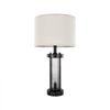 VEVOR Table Lamps Set of 2, Dimmable Farmhouse Bedside Nightstand Lamps, Vintage Lamp with LED Bulb and Linen Shades, Bedside Lamp with USB C+A Ports & AC Outlet, for Living Room, Bedroom & Office