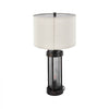 VEVOR Table Lamps Set of 2, Dimmable Farmhouse Bedside Nightstand Lamps, Vintage Lamp with LED Bulb and Linen Shades, Bedside Lamp with USB C+A Ports & AC Outlet, for Living Room, Bedroom & Office