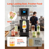 VEVOR Can Sealer Machine, Automatic Commercial Soda Can Sealing Machine for 2.17 in (55 mm) Aluminum and Plastic Cans, Height Adjustable, Steel Housing Beverage Drink Seamer, for Coffee Shop, Black