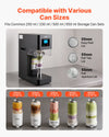 VEVOR Can Sealer Machine, Automatic Commercial Soda Can Sealing Machine for 2.17 in (55 mm) Aluminum and Plastic Cans, Height Adjustable, Steel Housing Beverage Drink Seamer, for Coffee Shop, Black