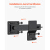 VEVOR Flip Gate Latch, Metal Heavy Duty Gate Latches, Flip Latch Hardware with High Hardness, 360° Rotating Latches, Matte Powder Coating Finish, Ideal for Fence, Garage, Pool, Garden, Black