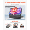 VEVOR Portable DVD Player, 10.1 inch HD Swivel Display Screen, 4 Hours Built-in Rechargeable Battery, Dual Speakers, Support Sync TV/USB/SD Card/CD/DVD, Car Charger, AC Power Adapter, Remote Control