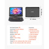 VEVOR Portable DVD Player, 10.1 inch HD Swivel Display Screen, 4 Hours Built-in Rechargeable Battery, Dual Speakers, Support Sync TV/USB/SD Card/CD/DVD, Car Charger, AC Power Adapter, Remote Control