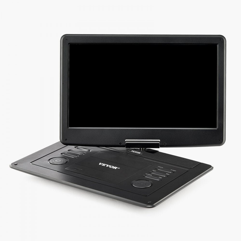 VEVOR Portable DVD Player, 15.6 inch HD Swivel Display Screen, 4.5-5 H Built-in Rechargeable Battery, Dual Speakers, Support Sync TV/USB/SD Card/CD/DVD, Car Charger, AC Power Adapter, Remote Control