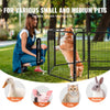 VEVOR Dog Playpen, 8 Pcs 24 x 24 in Panels Foldable Metal Pet Exercise Pen, Dog Fence Indoor and Outdoor Pen with Door, Storage Bag and Bottom Pad, Pet Playpen for Dogs, Cats and Other Small Animals