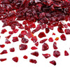 VEVOR Fire Glass, 10 LBS / 4.5 KG Smokeless & High-Temperature Resistant Fireplace Rocks, 3/4-Inch / 19.05 mm Reflective Firepit Glass Rock, High Luster Stone Landscaping for Fire Pit Table, Red