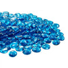 VEVOR Fire Glass, 10 lbs / 4.5 kg High-Temperature Resistant Fireplace Rocks, 3/4-Inch / 19.05 mm Reflective Firepit Glass Beads, High Luster Stone Landscaping for Fire Pit Table, Caribbean Blue