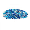 VEVOR Fire Glass, 10LBS / 4.5KG Smokeless & Fireplace Rocks, 3/4-Inch / 19.05 mm Reflective Firepit Glass Beads, High Luster Stone Landscaping for Fire Pit Table, Cobalt Blue + Caribbean Blue + Clear
