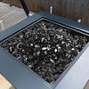 VEVOR Fire Glass, 20 LBS / 9.0 KG High-Temperature Resistant Fireplace Rocks, 1/2-Inch / 12.7 mm Reflective & Smokeless Firepit Glass Rock, High Luster Stone Landscaping for Fire Pit Table, Black