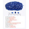 VEVOR Fire Glass, 10LBS / 4.5KG High-Temperature Resistant Fireplace Rocks, 1/2-Inch / 12.7 mm Reflective & Smokeless Firepit Glass Rock, High Luster Stone Landscaping for Fire Pit Table, Cobalt Blue