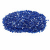 VEVOR Fire Glass, 10LBS / 4.5KG High-Temperature Resistant Fireplace Rocks, 1/2-Inch / 12.7 mm Reflective & Smokeless Firepit Glass Rock, High Luster Stone Landscaping for Fire Pit Table, Cobalt Blue