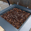 VEVOR Fire Glass, 20 LBS / 9.0 KG High-Temperature Resistant Fireplace Rocks, 1/2-Inch / 12.7 mm Reflective & Smokeless Firepit Glass Rock, High Luster Stone Landscaping for Fire Pit Table, Copper