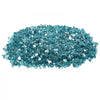 VEVOR Fire Glass, 20 LBS / 9 KG High-Temperature Resistant Fireplace Rocks, 1/2-Inch / 12.7 mm Reflective & Smokeless Firepit Glass Rock, High Luster Stone Landscaping for Fire Pit Table, Aqua Blue