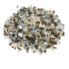 VEVOR Fire Glass, 10 LBS / 4.5 KG High-Temperature Resistant Fireplace Rocks, 1/2-Inch / 12.7 mm Reflective Firepit Glass Rock, High Luster Stone Landscaping for Fire Pit Table, Copper + Clear + Gold