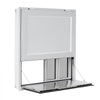 VEVOR Concession Window Folding Shelf 36x36in Aluminum Alloy Service Window, for Food Truck, Up to 85 Degrees, with 4 Sliding Screen Windows, Awning Door and Drag Hook, Rainwater Resistant