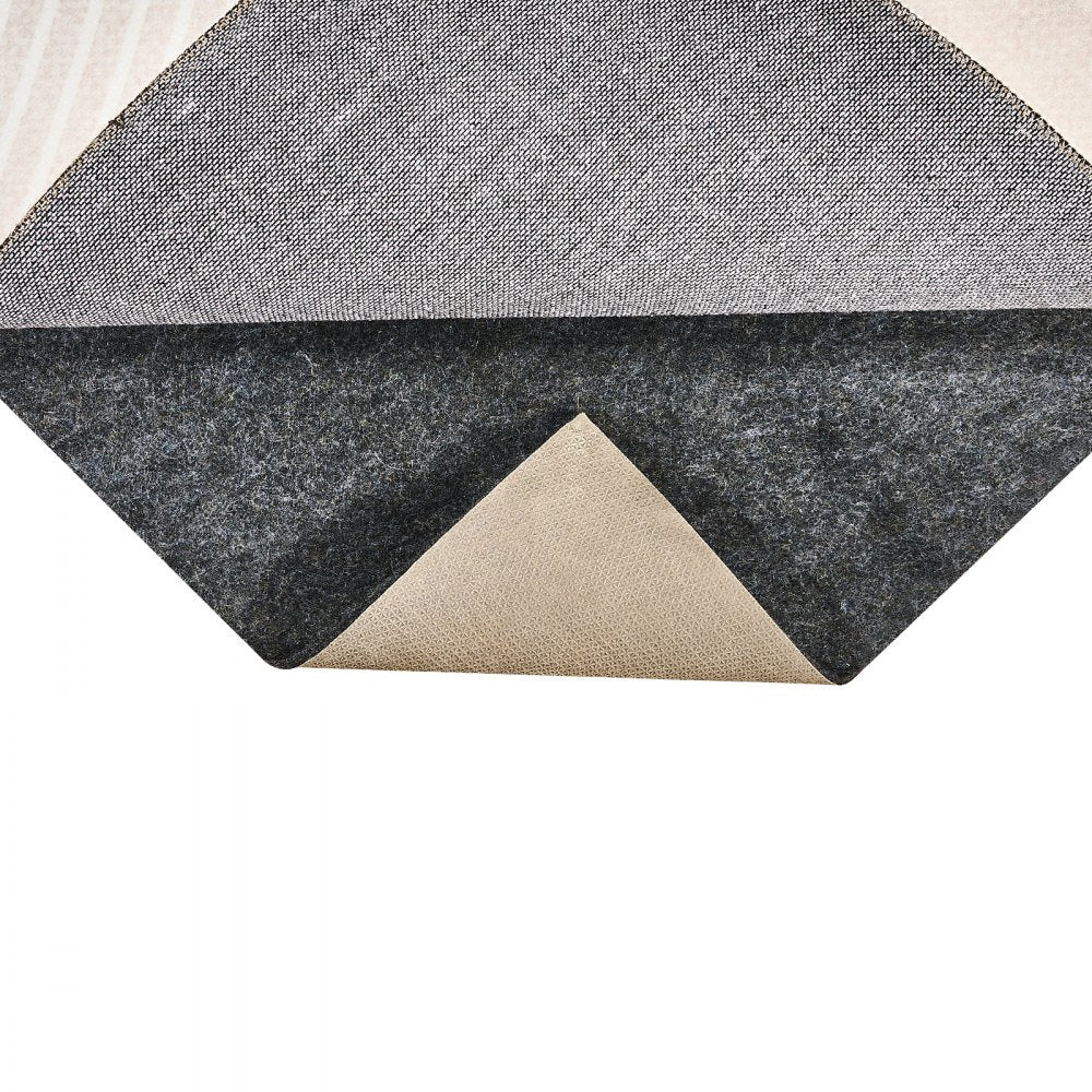 VEVOR - Slip-Resistant Rug Pad - Protective Cushioning Carpet Pad - 9' x 12' - 1/4"Thick - Dual Surface - Polyester Felt + Latex - Gray - 10-11㎡ Area Carpet Padding Rug Cushion Safe for All Floors