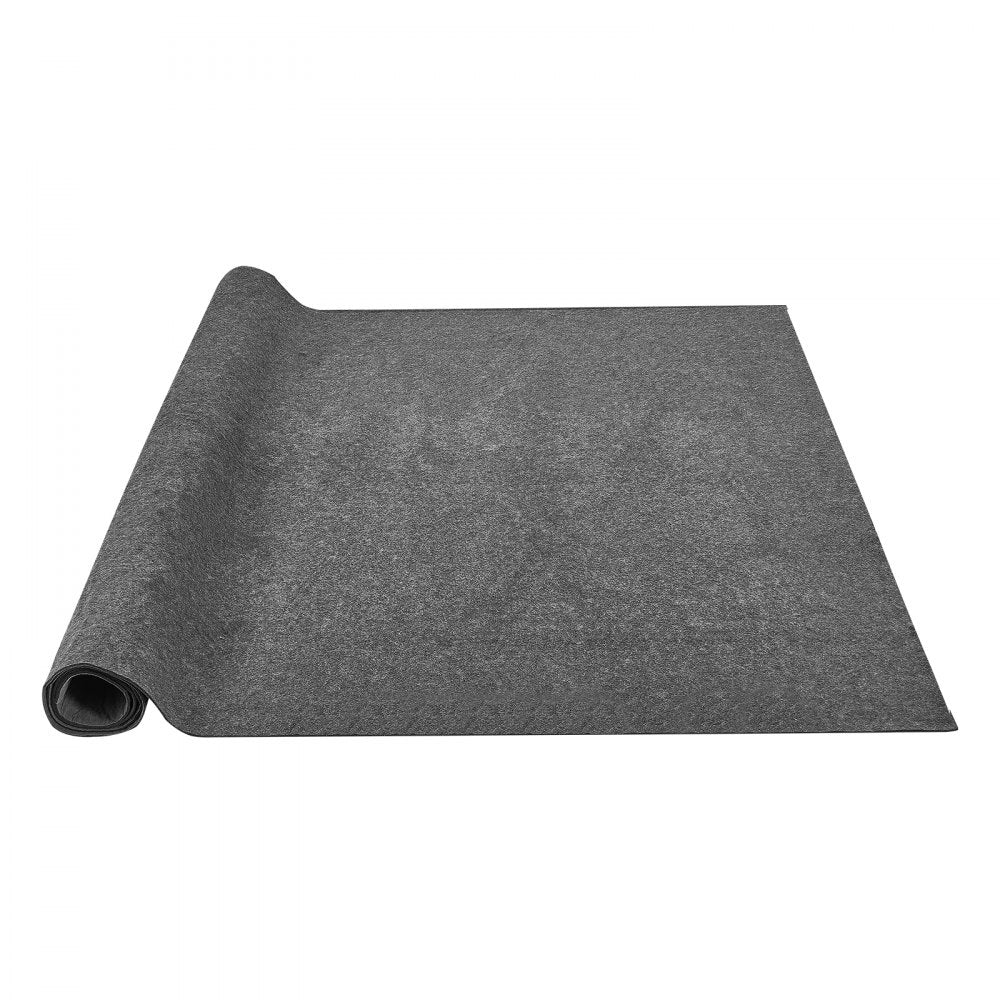 VEVOR - Slip-Resistant Rug Pad - Protective Cushioning Carpet Pad - 8' x 10' - 1/4"Thick - Dual Surface - Polyester Felt + Latex - Gray - 7-8㎡ Area Carpet Padding Rug Cushion Safe for All Floors