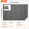 VEVOR - Slip-Resistant Rug Pad - Protective Cushioning Carpet Pad - 5' x 8' - 1/4"Thick - Dual Surface - Polyester Felt + Latex - Gray - 3-4㎡ Area Carpet Padding Rug Cushion Safe for All Floors