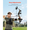 VEVOR Compound Bow Archery, Adjustable 19-30 in Draw Length Compound Bow Package for Beginner, 19-70 Lbs Draw Weight Archery Bows and Arrow Set, Right Hand Kit with Hunting Equipment, 320 fps