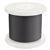VEVOR Wire Rope Kit, 1/8" 500 ft 316 Stainless Steel Cable with Cutter and Gloves, 1600 lbs Breaking Strength, 7x7 Strands Core Marine Aircraft Grade for Handrail Stair Decking Fence Outdoors, Black