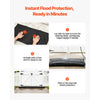 VEVOR Flood Barrier, 6 Pack, 2.7 x 1.4 ft Flood Bags Activated by Water, Reusable Water Absorbent Barrier, Sandless Sandbags Blockage, Flooding Prevention Bags for Home, Doorways, Basement, Garage