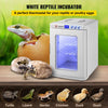 VEVOR Reptile Incubator, 25L Scientific Lab Incubator, Cooling and Heating 5 °C to 42 °C Automatic Incubator, 12V/110V White Reptile Egg Breeding Hatchery Work for Thermostats Snakes and Turtles