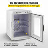 VEVOR Reptile Incubator, 25L Scientific Lab Incubator, Cooling and Heating 5 °C to 42 °C Automatic Incubator, 12V/110V White Reptile Egg Breeding Hatchery Work for Thermostats Snakes and Turtles