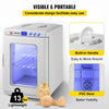 VEVOR Reptile Incubator, 25L Scientific Lab Incubator, Cooling and Heating 5 °C to 42 °C Automatic Incubator, 12V/110V White Reptile Egg Breeding Hatchery Work for Thermostats Snakes and Turtles