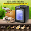 VEVOR Egg Incubator and Hatcher 25L Black Reptile Egg Incubator 5-42°C Scientific Hatcher Heating Bright LED Digital Display For Small Animals