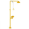 VEVOR Emergency Shower Eye Wash Station, 34.25 x 15.75 x 91.73 Inch 304 Stainless Steel Eyewash and Shower Combination, OSHA-Approved First Aid Eye Wash Station, for Schools, Labs, Factories, Yellow