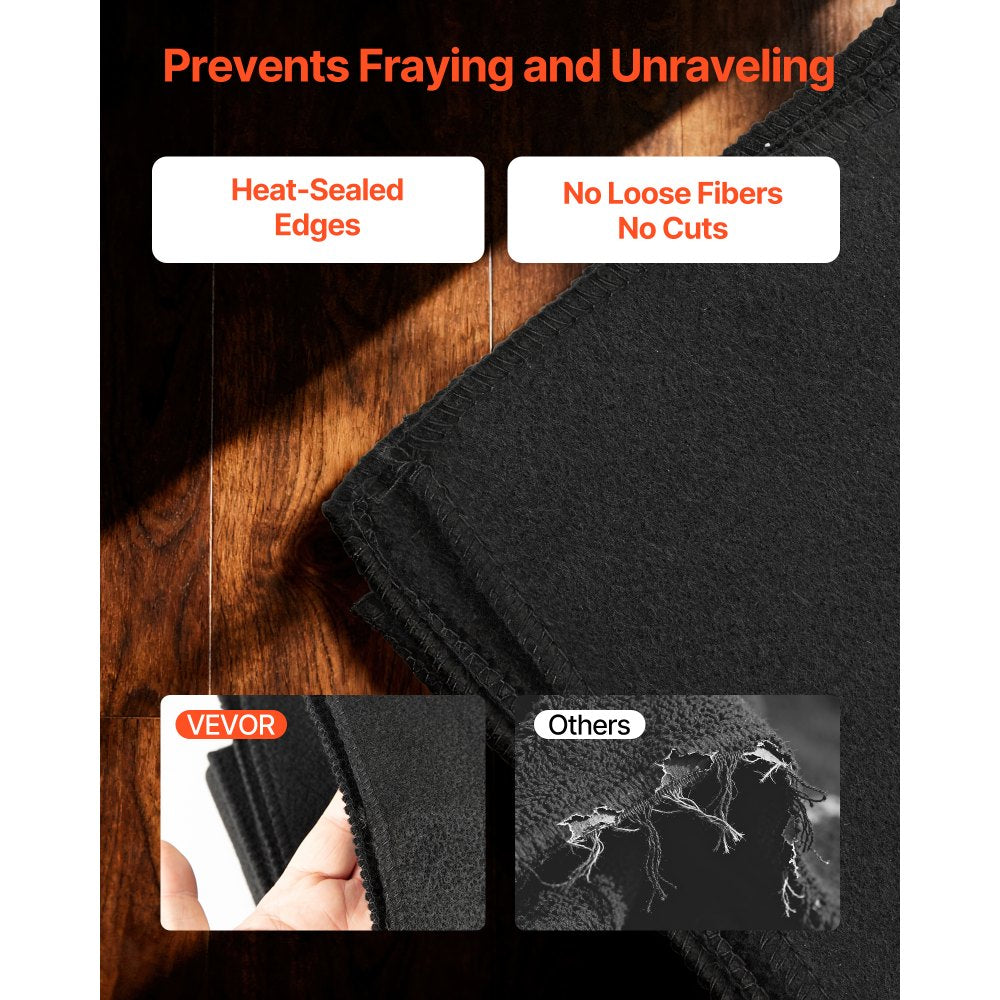 VEVOR Carbon Felt Welding Blankets, 2-Pack 20" x 36" Flame Retardant Welding Blanket, Up to 1800°F Heat Resistant Safety Protection Blanket, 3.5mm Thickened Carbon Fiber Fireproof Insulation Mat Pad