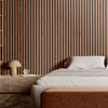 VEVOR Wood Slat Acoustic Panels, 23.6 x 47.2 inch, MDF Accent Wooden Wall Panels for Modern Interior Wall, Faux Wood Wall Board Panels for Stylish Decor and Noise Reduction, Walnut