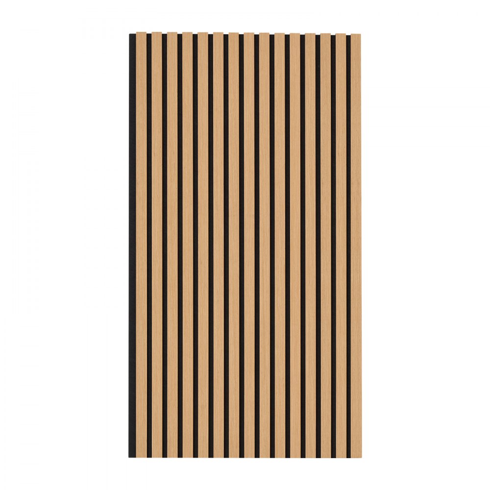 VEVOR Wood Slat Acoustic Panels, 23.6 x 47.2 inch, MDF Accent Wooden Wall Panels for Modern Interior Wall Decor, Faux Wood Wall Board Panels for Noise Reduction, Light Oak