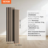 VEVOR Wood Slat Acoustic Panels, 7.9 x 94.5 inch, MDF Accent Wooden Wall Panels for Modern Interior Wall Decor, Faux Wood Wall Board Panels for Noise Reduction, Silver Wood