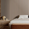 VEVOR Wood Slat Acoustic Panels, 7.9 x 94.5 inch, MDF Accent Wooden Wall Panels for Modern Interior Wall Decor, Faux Wood Wall Board Panels for Noise Reduction, Silver Wood