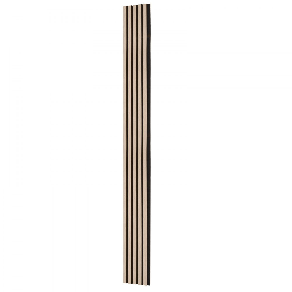 VEVOR Wood Slat Acoustic Panels, 7.9 x 94.5 inch, MDF Accent Wooden Wall Panels for Modern Interior Wall Decor, Faux Wood Wall Board Panels for Noise Reduction, Silver Wood