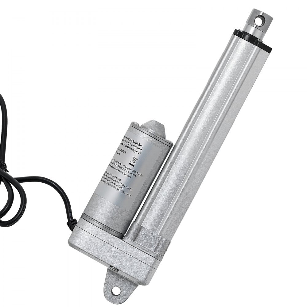 VEVOR 12V Linear Actuator, 4 Inch IP65 Waterproof Linear Actuator, 675lbs/3000N 0.2"/s Motion Actuators with Mounting Brackets for Outdoor Use