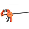VEVOR Bar Clamps for Woodworking, 2-Pack 12 inch One-Handed Clamp/Spreader, Quick-Grip F-Clamp with 340 lbs Load Limit, Premium Plastic and Carbon Steel, for Woodworking Metal working, Orange + Black