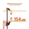 VEVOR Bar Clamps for Woodworking, 2-Pack 12 inch and 2-Pack 6 inch, One-Handed Clamp/Spreader, Quick-Grip F-Clamp with 154 lbs Load Limit, Premium Plastic and Steel, for Woodworking Metal working