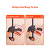 VEVOR Bar Clamps for Woodworking, 2-Pack 12 inch and 2-Pack 6 inch, One-Handed Clamp/Spreader, Quick-Grip F-Clamp with 154 lbs Load Limit, Premium Plastic and Steel, for Woodworking Metal working
