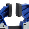 VEVOR Bar Clamps for Woodworking, 2-Pack 24 inch One-Handed Clamp/Spreader, Quick-Grip F-Clamp with 340 lbs Load Limit, Premium Plastic and Carbon Steel, for Woodworking Metal working, Blue + Black